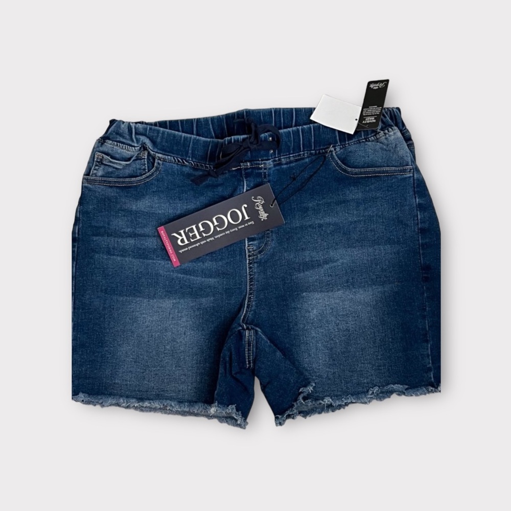 Missy Frayed Hem Jogger Shorts